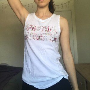 Rare! Brand New! Spiritual Gangster Floral Logo Tank
